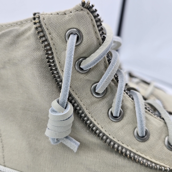 Sperry Women's X Rebecca Minkoff Fashion Boot/High-Top Canvas Sneakers, Tan, 7.5 - Picture 2 of 16